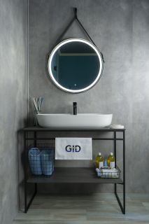 Раковина Gid N9347 51190 накладная белая 81x41x14